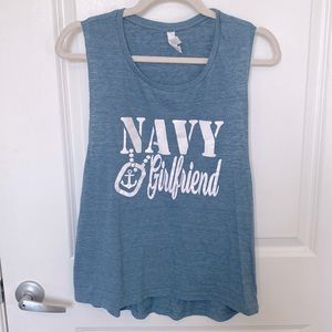 💜 5/$30 Sale: “Navy Girlfriend” Custom Tank Top